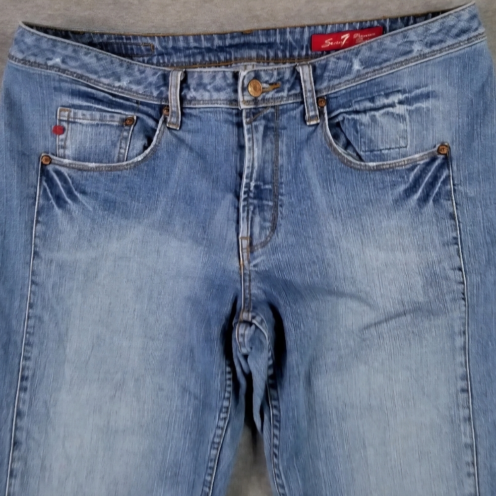 Seven7 Women's Boot Cut Jeans - Light Blue